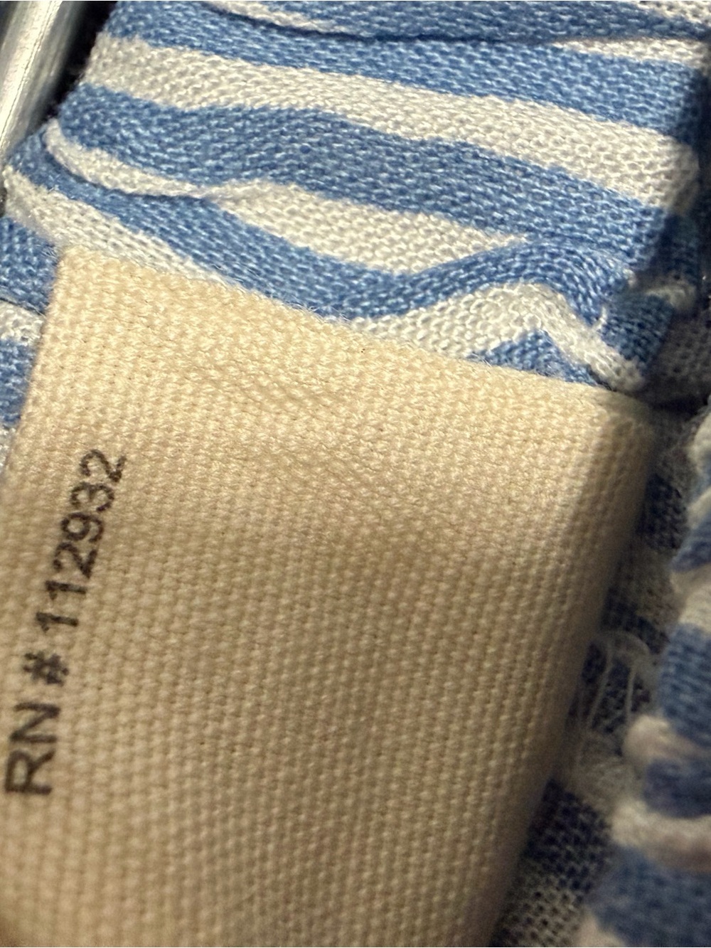 Salty Lemon Women’s Blue White Striped Pull On Shorts Rayon Elastic Waist Size L - Picture 9 of 9